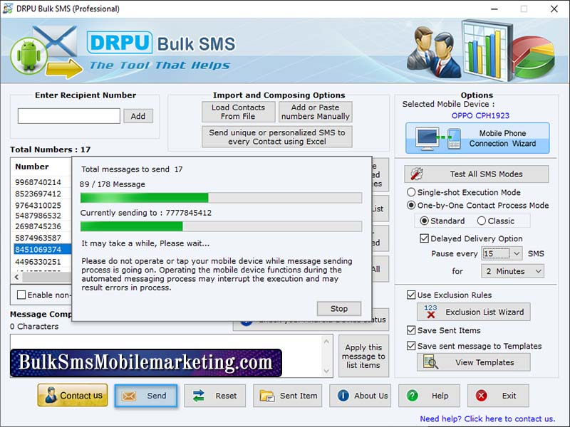 Bulk SMS Mobile Marketing Professional 8.0.9.9 full