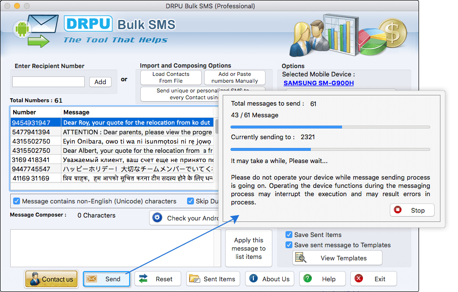 Mac Bulk Sms-Professional