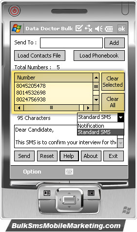 Bulk SMS Mobile Marketing - Pocket PC