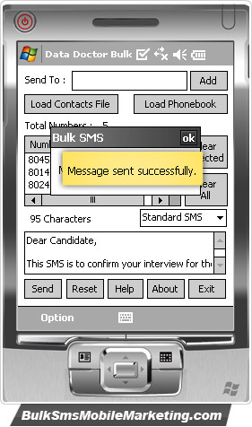 Pocket PC Bulk SMS Mobile Marketing