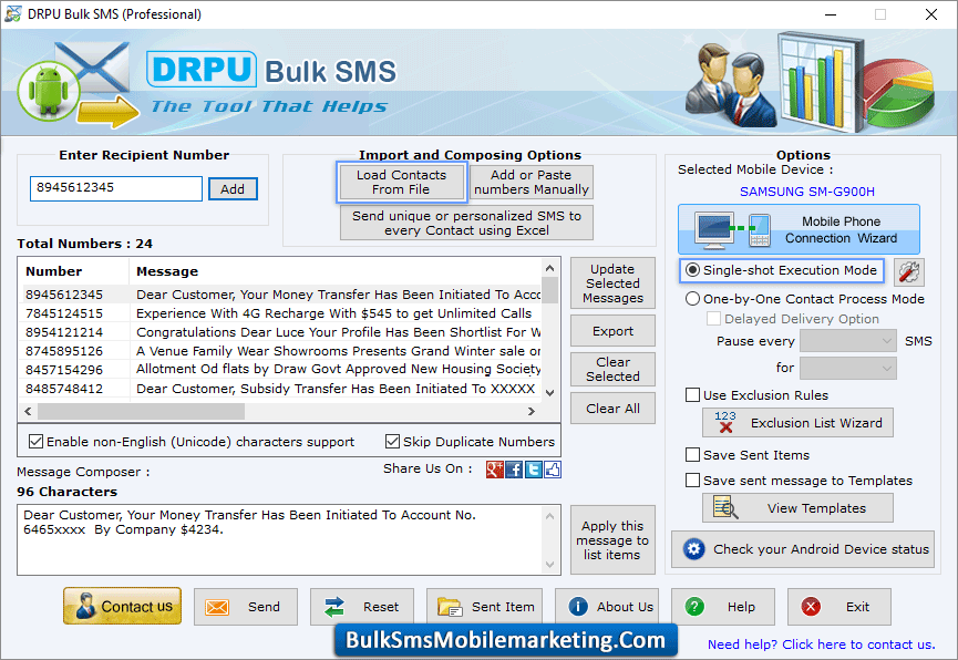 Bulk SMS Marketing for Professional