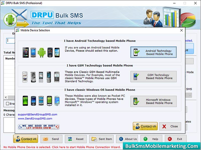 Bulk SMS Marketing Application Windows 11 download
